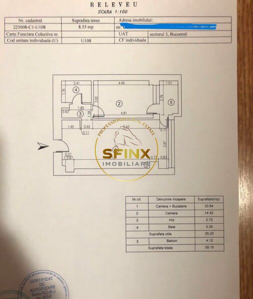 2 camere Edenia Titan  bloc 2014 parc metrou